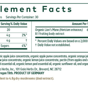 gaia-herbs-pro-lionsmanepro-mushroomgummies_lap91090-101_supplementfacts