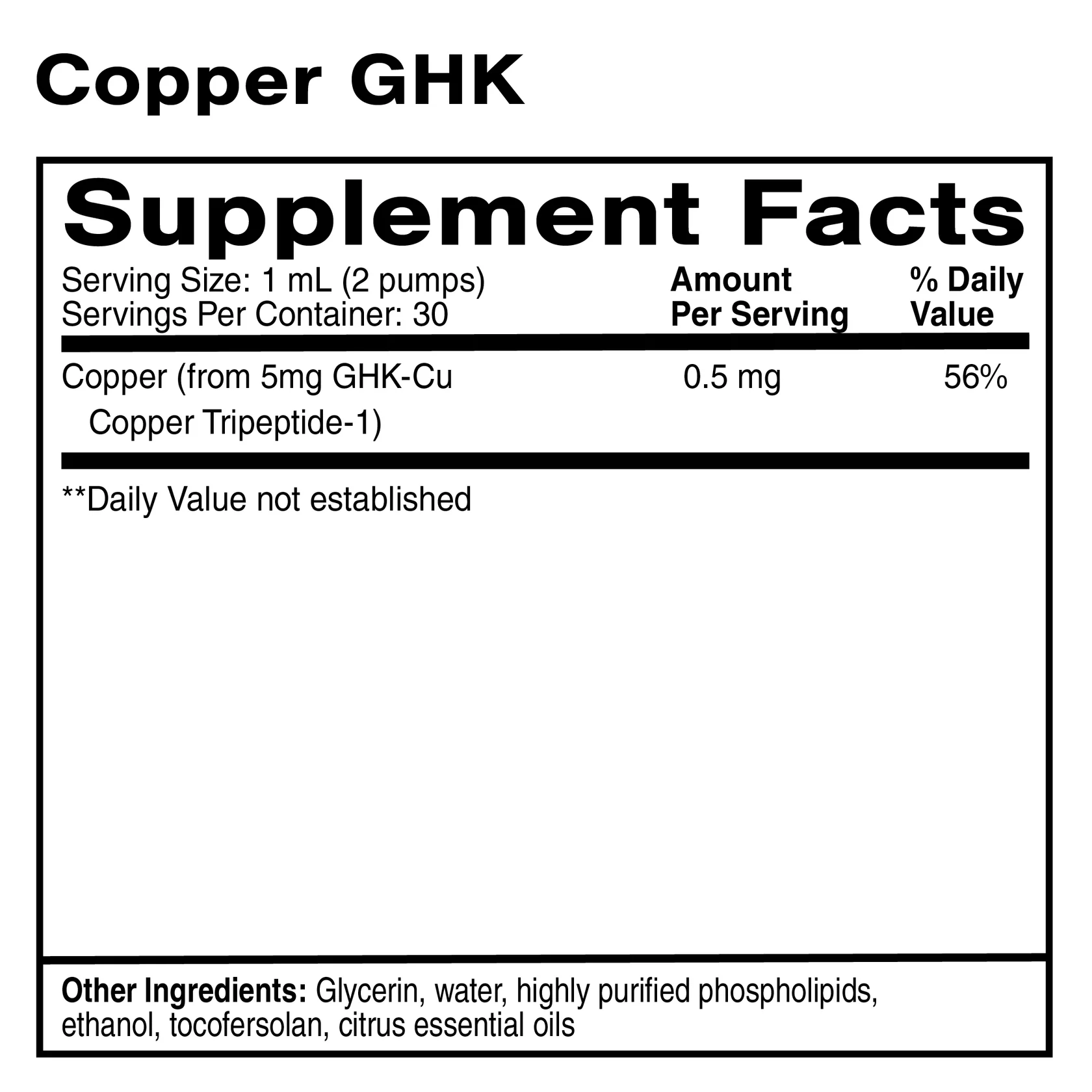 Oral Liposomal Copper GHK - Image 2
