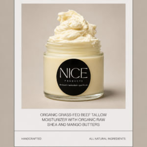 Whipped Grass-Fed Tallow Cream Nourishing Face & Body Moisturizer